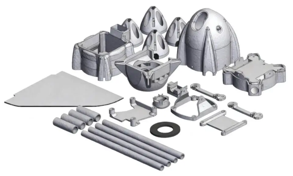 3D printing of drone components