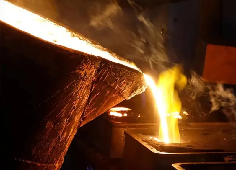 Casting pouring-solidification process