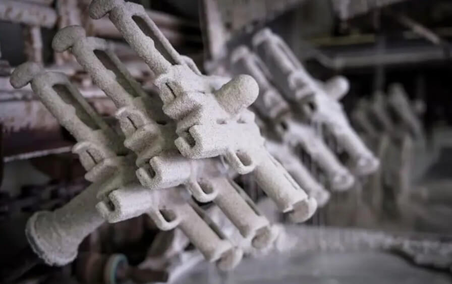 stainless steel investment casting step 2 applying slurry