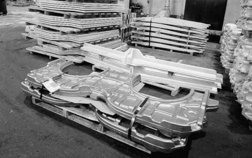 finished aluminum casting deck frame