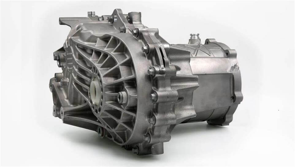 Die-cast aluminum gearbox housing