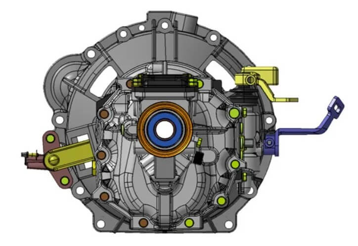 gearbox housing bottom shape