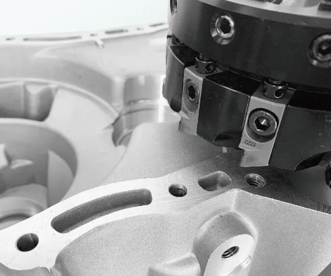 milling of gearbox housing mounting surfaces