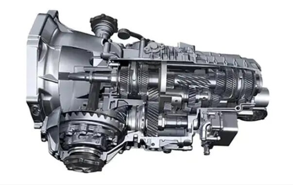 the gearbox housing encloses internal gears and other parts