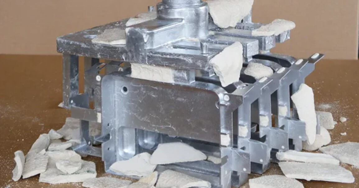disposable mold breaking moment in expendable mold casting