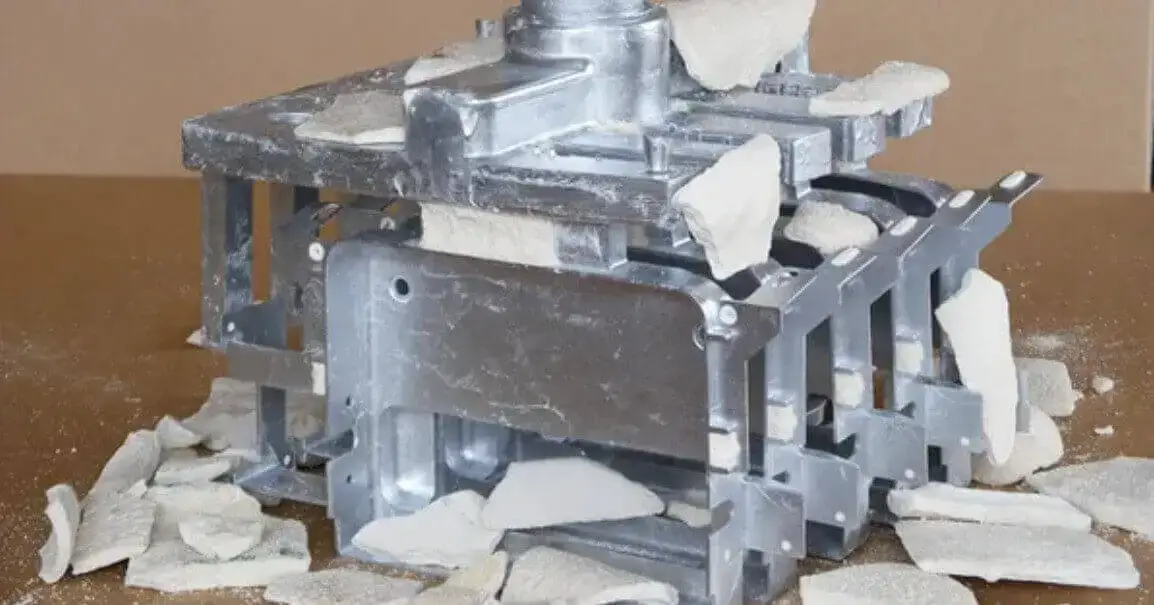 disposable mold breaking moment in expendable mold casting