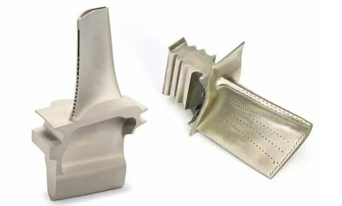 expendable mold casting turbine blades